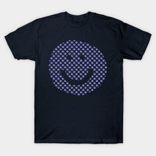 Very Peri Periwinkle Color of the Year 2022 Smiley Face Pattern T-Shirt